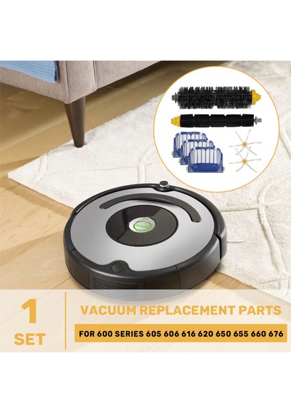 Irobot Roomba 600 Serisi 605 Için Orta Silindirli Yan Fırçalı Hepa Filtresi (Yurt Dışından) fırsatları