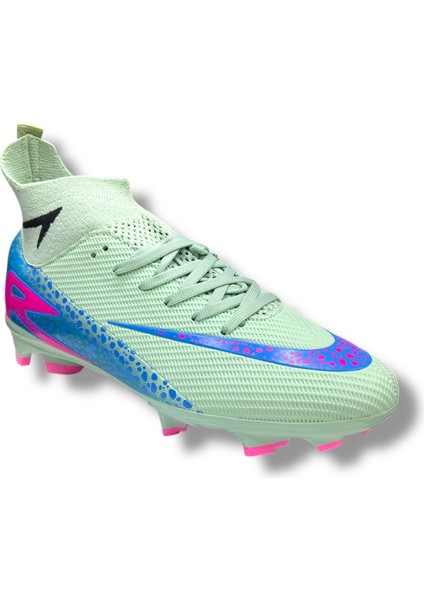 Yeni Model Özel Taban Çoraplı Krampon Su Yeşili Mavi Desenli fiyatları