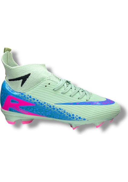 Yeni Model Özel Taban Çoraplı Krampon Su Yeşili Mavi Desenli modelleri