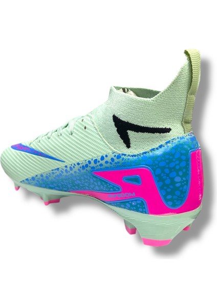 Yeni Model Özel Taban Çoraplı Krampon Su Yeşili Mavi Desenli fırsatları