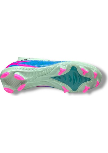 Yeni Model Özel Taban Çoraplı Krampon Su Yeşili Mavi Desenli indirimleri