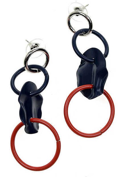 Halka Detaylı Ve Lacivert Küpe Standart Renk Y1986315_089 fiyatları