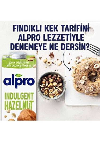 Fındık İçeceği 2x1L Kalsiyum Kaynağı Vegan ve Vejetaryen İçin Uygun