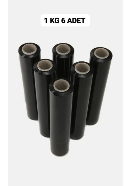 23 Mikron 50 cm x 200 mt 6 Adet Siyah Palet Streç Film modelleri
