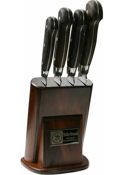 Sürbısa 61502YM - Sürmene Yöresel Mutfak Bıçağı Seti - 4 Lü Set