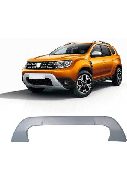 Dacia Duster Uyumlu 2018-2024 Abs Ön Tampon Plaka Altı U Difüzör Mat Gri fiyatları