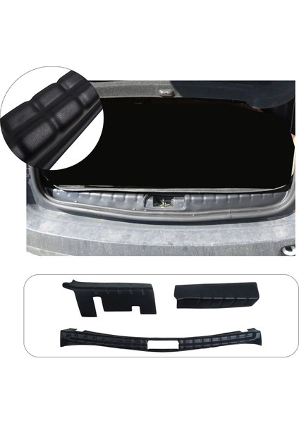 Dacia Duster Uyumlu 2010-2017 Abs Bagaj Koruma Eşiği 3 Parça