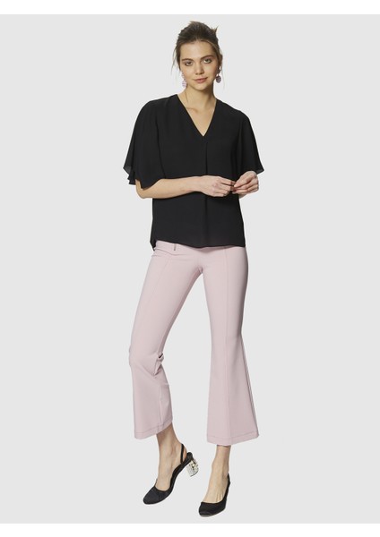 Geniş Paça Kadın Pantolon Gülkurusu Y9912030_052