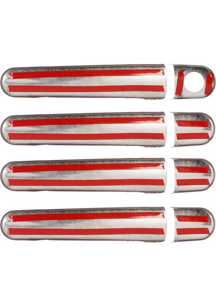 Volkswagen Lupo Uyumlu 1998-2005 Krom Kapı Kolu 4 Kapı Paslanmaz Çelik