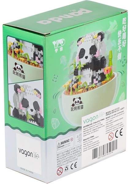 P1274 Panlos Panda Blok Seti 510 Parça -Vagon Life fiyatları