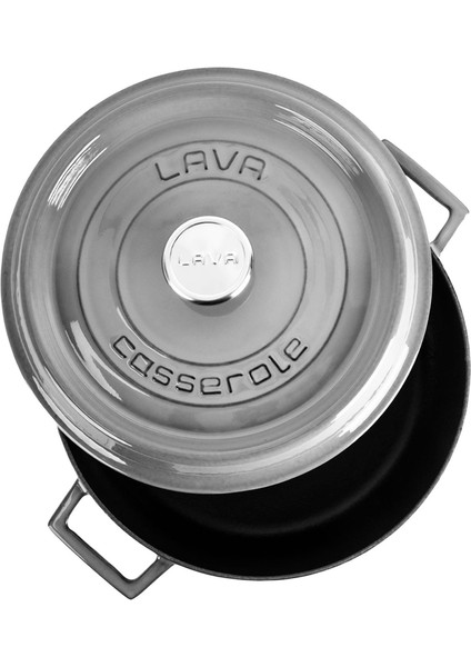 Döküm Çok Amaçlı Yayvan Tencere 28 cm Gri - Lv Y St 28 K2 fiyatları
