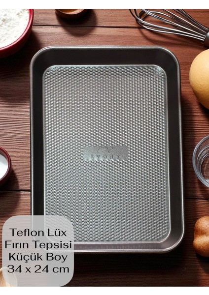 Teflon Lüx Fırın Tepsisi Küçük Boy 34*24CM
