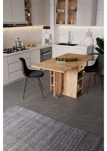 DF01102AC Portatif Pratik Katlanır Masa Mutfak ve Yemek Masası