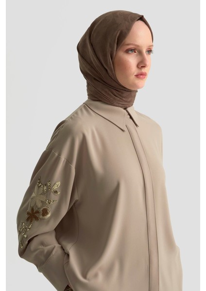Nakışlı Tunik 25KD1110 Bej modelleri