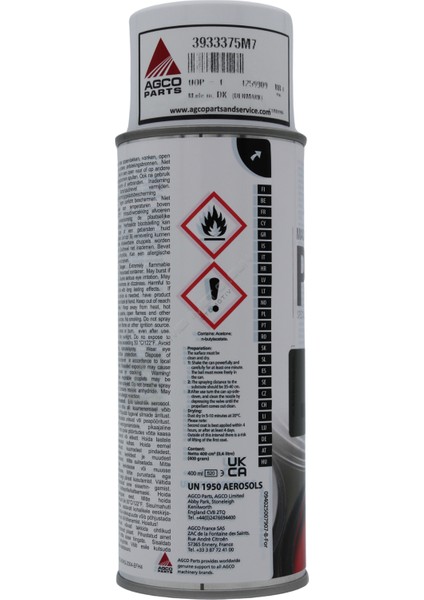 Massey Ferguson 3933375M7 Gövde Gri Sprey Boya – Orijinal Agco Ürünü fiyatları