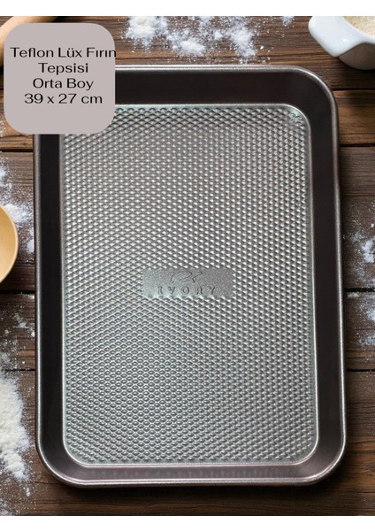 Teflon Lüx Fırın Tepsisi Orta Boy 39*27CM