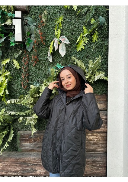 Oversize Kapüşonlu Kapitone Mont fırsatları