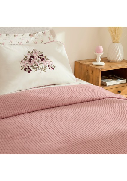 Rubelia Mürdüm Nakışlı Çift Kişilik Nish Set fırsatları