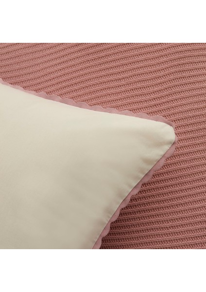 Rubelia Mürdüm Nakışlı Çift Kişilik Nish Set