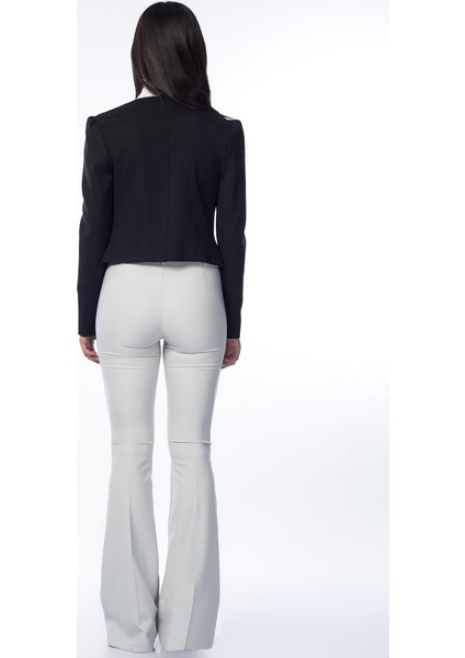 Fırfır Detaylı Kadın Ceket Siyah K1416008_001 fiyatları