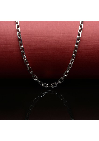 180 Mikron Rodyum Force Gümüş Zincir