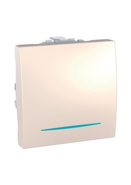 Electirc MGU3.201.25N, Unica - Külbütör Anahtarı - 1 Yollu - 10 Ax 250 Vac - 2 M - Fildişi