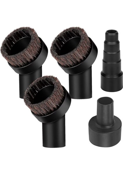 Vakum Fırçası Aparatı 1 1/4 Inç Yuvarlak Yumuşak At Kılı Vakum Fırçası (Yurt Dışından)