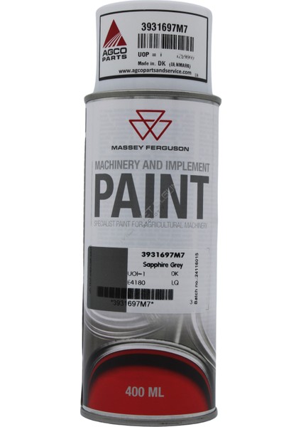 Massey Ferguson 3931697M7 Jant Gri Sprey Boya – Orijinal Agco Ürünü