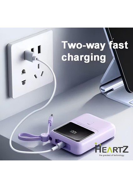 Hızlı Şarj Destekli 10.000 Mah Powerbank | Taşınabilir Pil Şarj ALET-H21 fiyatları