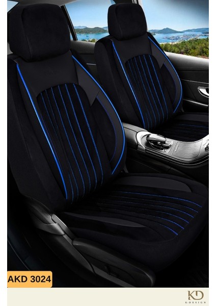 Akra Dik Nakış Serisi Universal Oto Koltuk Kılıfı -AKD3024