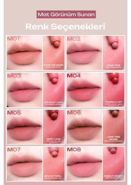 Tek Dokunuşla Pürüzsüzce Uygulanan Hafif Yapılı Kalem Ruj Perıpera Slip On My Lip (M07 Be A Natural) modelleri