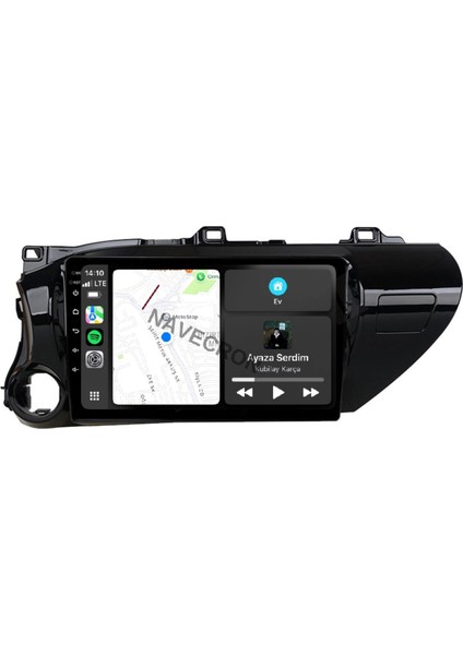 Toyota Hılux 2015-19 10"uyumlu Androıd Multimedya Gerçek 2/32 Kablosuz Carplay Geri Görüş Kameralı fiyatları