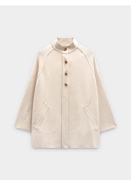 Yüksek Yaka Örgü Panço indirimleri