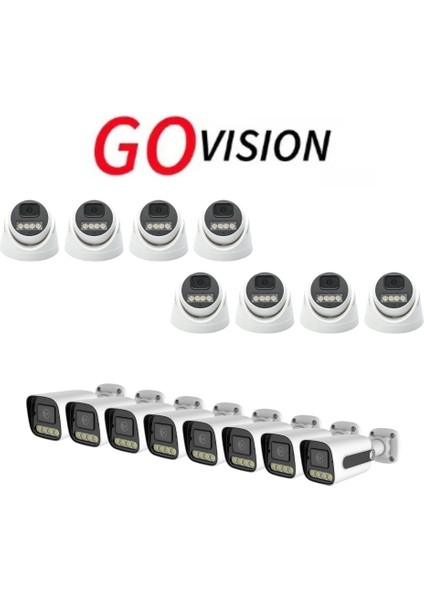 16 Adet 4mp 4K Ultra Ip Kamera