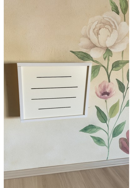 Ahşap Modem Saklama Kutusu Dekoratif Wifi Saklama Kutusu Demonte 35 x 40 cm Sürgülü Kapak