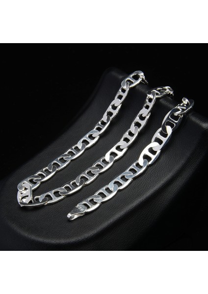 150 Mikron Barlı Gümüş Zincir