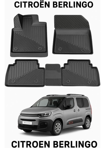 Citroen Berlingo 2018+ Uyumlu 3D Oto Paspas Premium modelleri