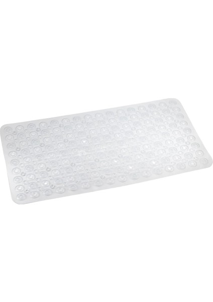 Mark Premium Serisi Banyo - Küvet Içi Kaydırmaz Vantuzlu Oluklu Desenli Diktördgen Paspas 67,5 x 34,5 Cm, Şeffaf