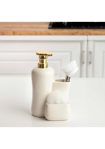 Fırçalı Sıvı Sabunluk Beyaz HZ22901 indirimleri