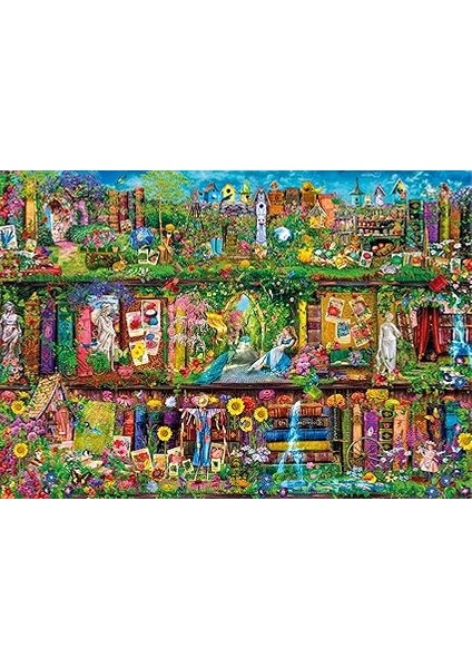 6000 Parça Yüksek Kaliteli Koleksiyon Puzzle Garden Shelf modelleri