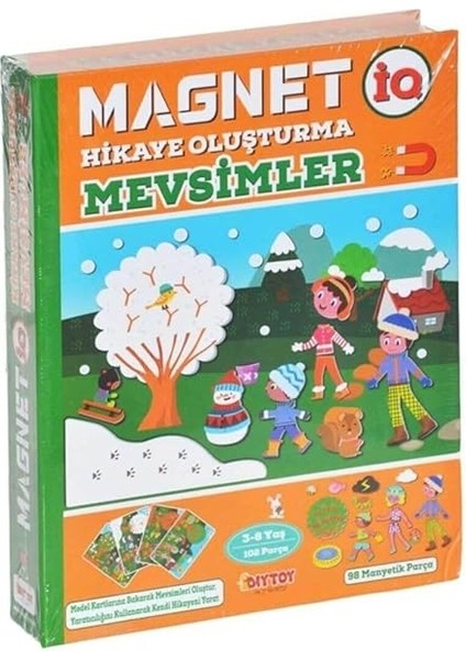 Diytoy, Manyetik Mevsimler, Magnet Hikaye Oluşturma, Eğitici Puzzle modelleri