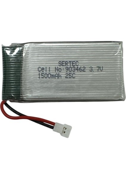 903462 3.7V 1500 Mah 25C Drone Pili (Beyaz Soket)