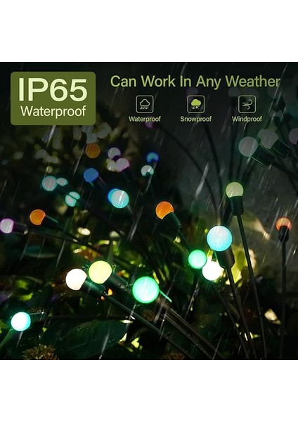 4'lü Güneş Enerjili Ateşböceği Işığı Paketi, Bahçe LED Duvar Işığı, Dış Mekan Için Güneş Işıkları, Bahçe Dekoru fiyatları