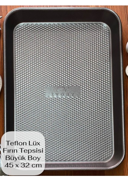 Teflon Lüx Fırın Tepsisi Büyük Boy 45*32 cm