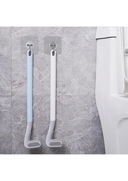 3b Trend Ergonomik Tasarımlı Silikon Banyo Tuvalet Klozet Temizleme Fırçası Askılı modelleri
