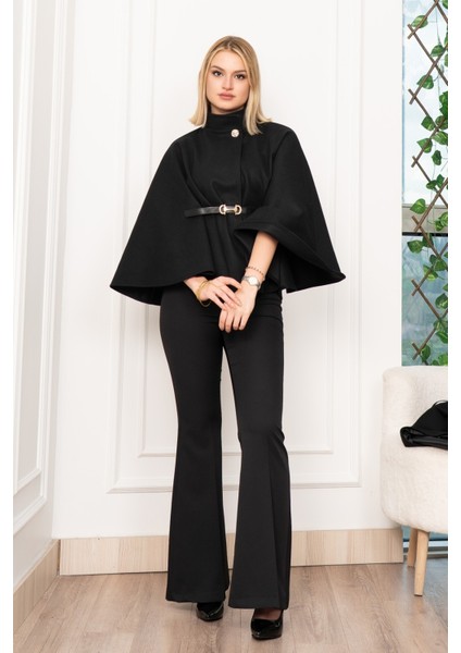 Dik Yaka Kemerli Kısa Panço 2620 modelleri