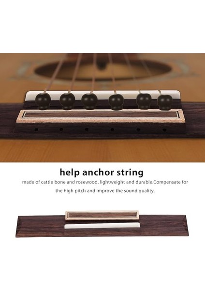 Klasik Gitar Eyer, 3 Adet Ton Gülağacı Köprü ve Kemik Eyer ve Somun Yedek Klasik Gitar Enstrüman Aksesuarları indirimleri