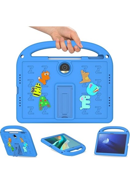 Kılıf Honor Pad 9 12.1 Inch ile Uyumlu,çocuklar Tablet Kılıfı,saplı Kavrama,hafif ve Darbeye Dayanıklı Saplı Stand Kılıf-Mavi fiyatları