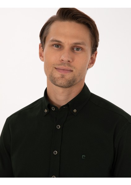 Erkek Haki Regular Fit Uzun Kollu Gömlek 50316736-VR027 fiyatları