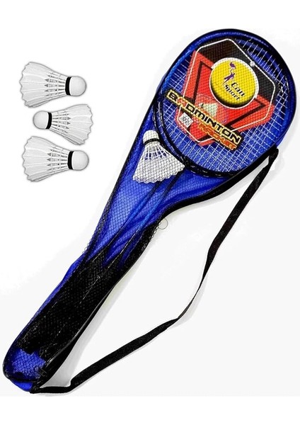 2 Adet Badminton Raketi ve 3 Adet Badminton Topu - Çantalı Badminton Seti fırsatları